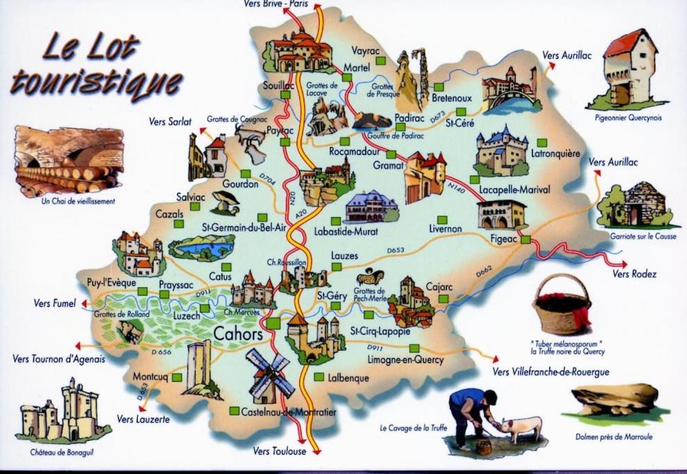 Vakantiehuis La Poire, Op Landgoed Aan De Dordogne Prudhomat المظهر الخارجي الصورة